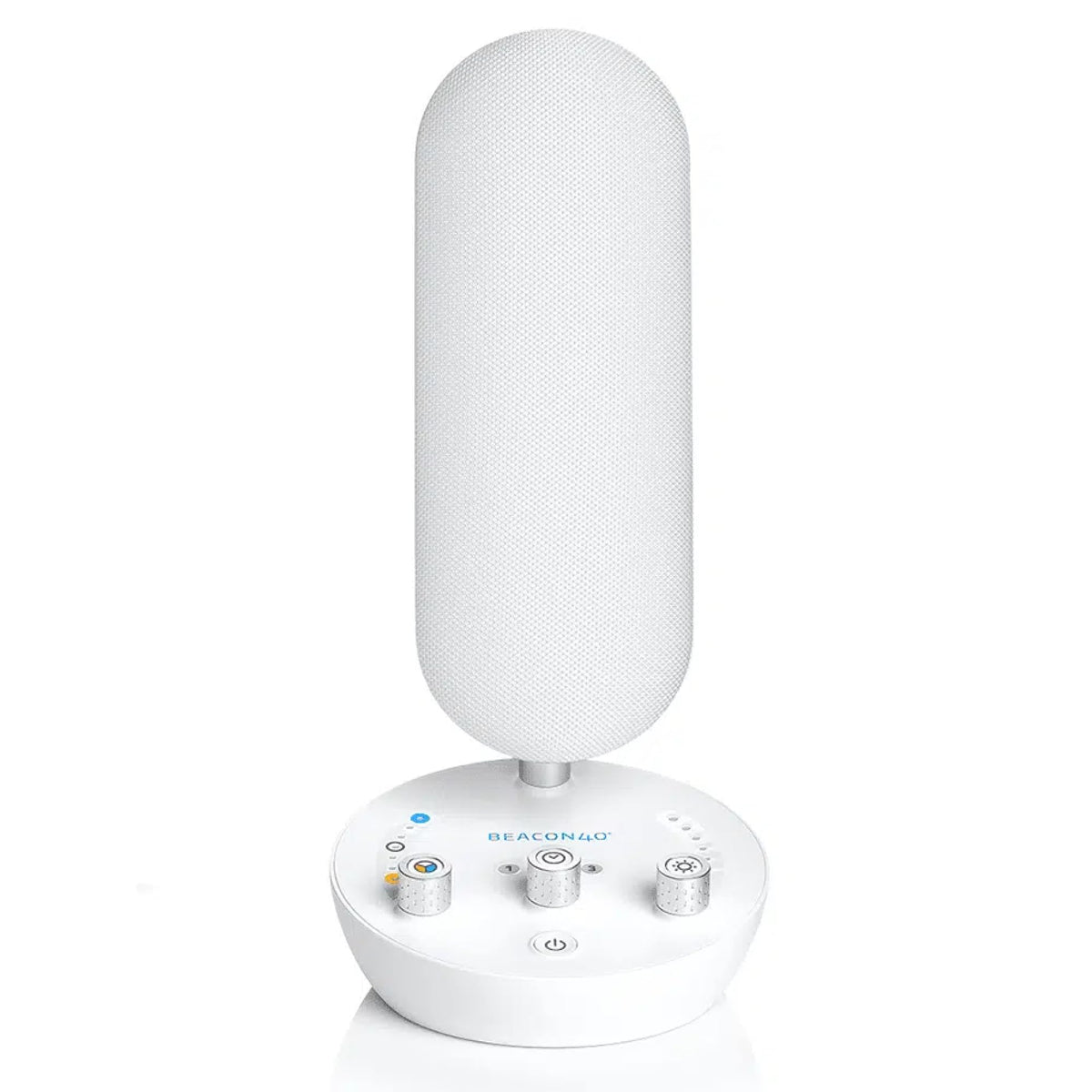 BRIGHT BEACON40 front view with calm glow for focused study sessions.