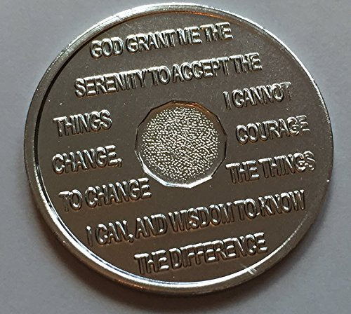 Bright Star Press AA month 5 medallion colorful finish suitable as a recovery milestone gift