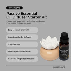 Brightscape ScentFlow gardenia flower design enhances decor with subtle fragrance