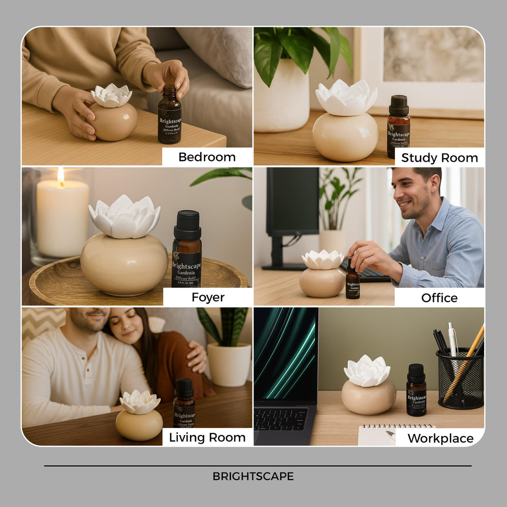 Brightscape ScentFlow starter kit packaging and refill options