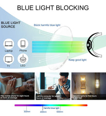 Brigtlaiff round blue light glasses closeup nose pads for comfortable all-day wear