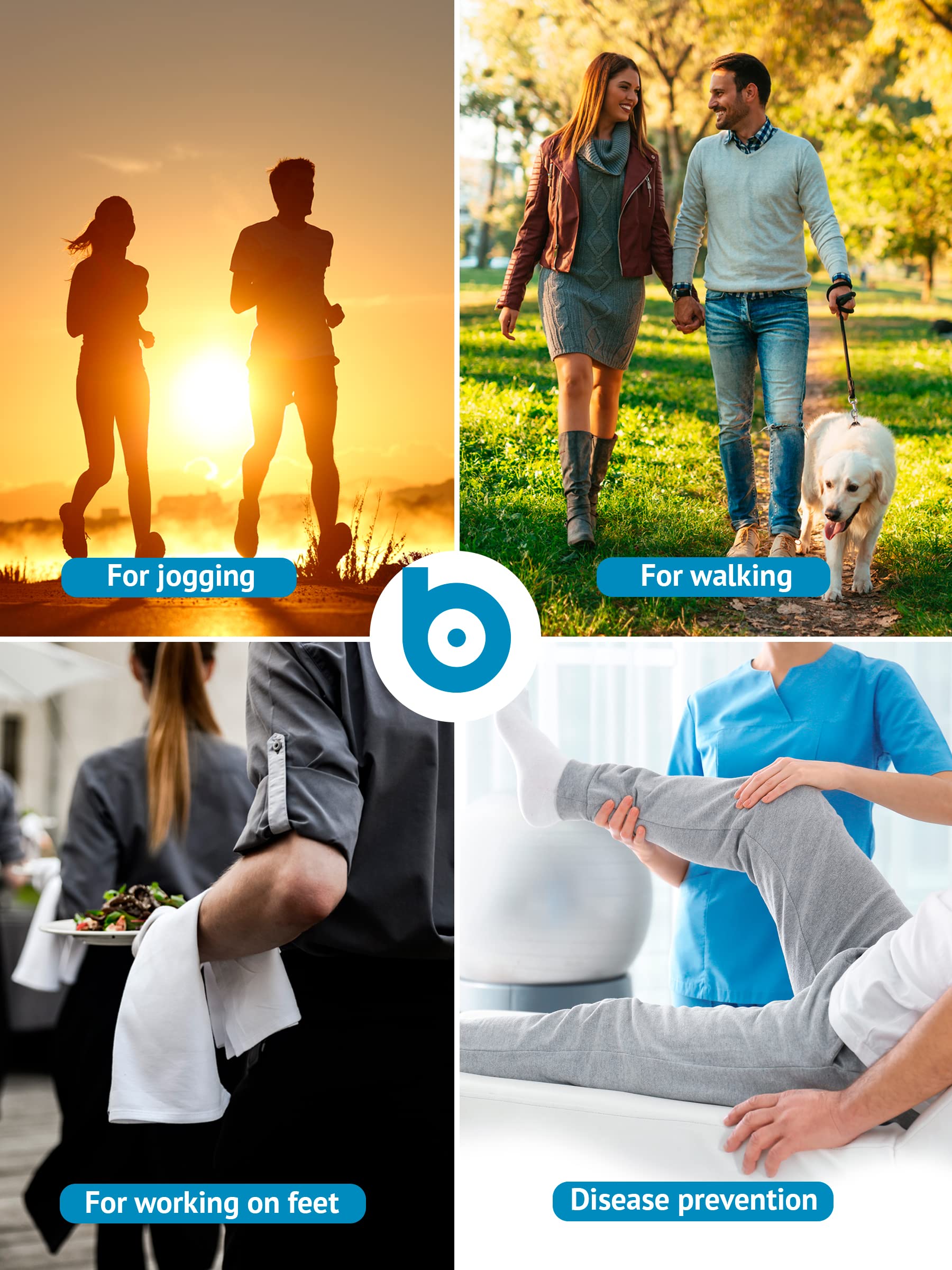 BRISON metatarsal pad helps reduce front-foot pressure during activities.