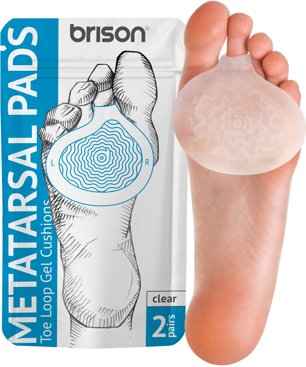 BRISON metatarsal pad ball-of-foot cushion provides daily comfort.