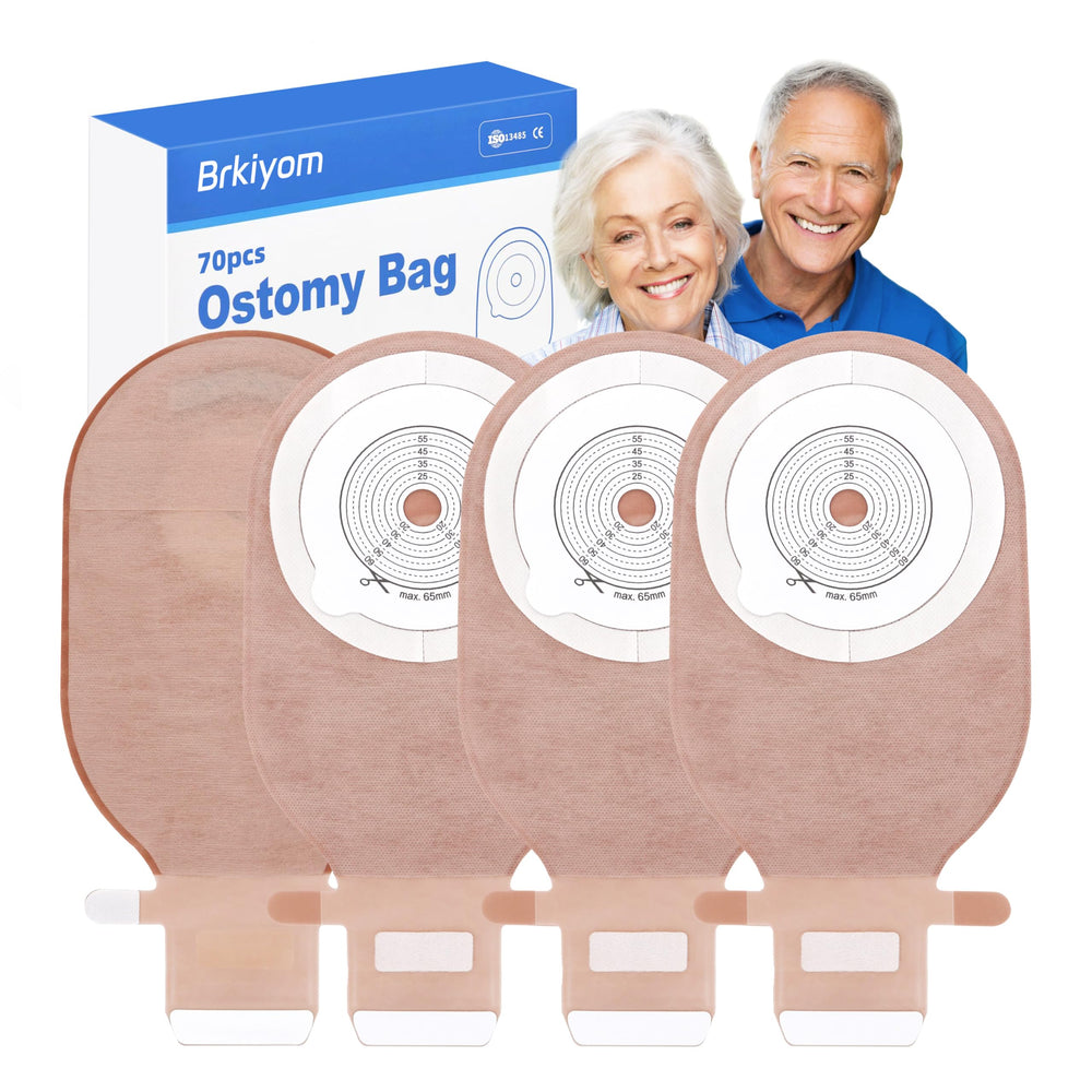 Brkiyom colostomy bag with one-piece closure, showing secure daily wear