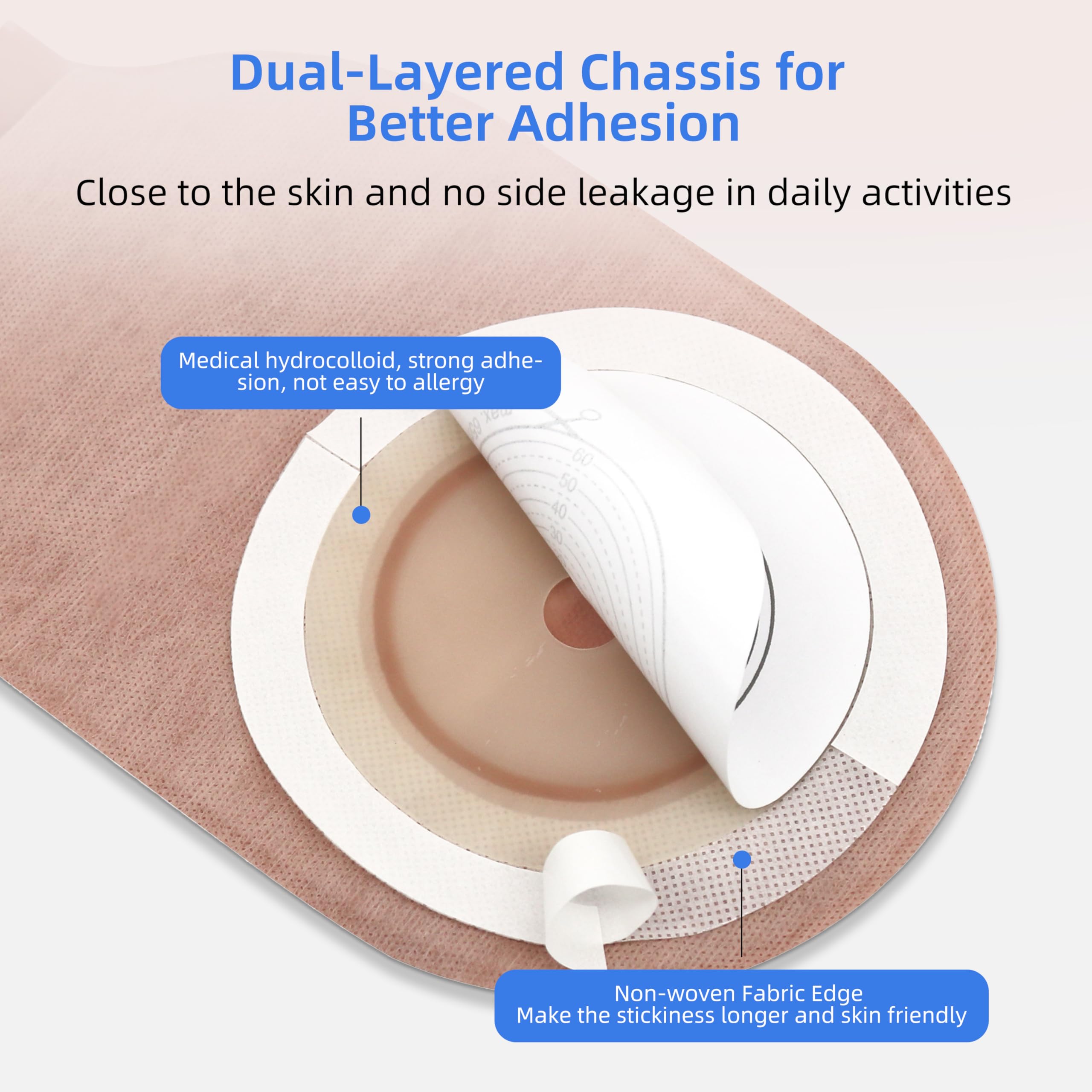 Brkiyom ostomy bag packaging illustrating bulk supply for refills