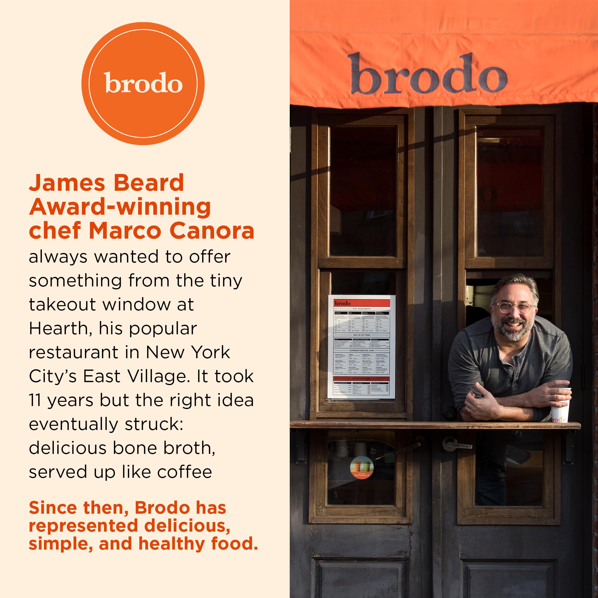 Brodo Deeply Rooted collagen-rich broth pouch adds body to soups and risottos.