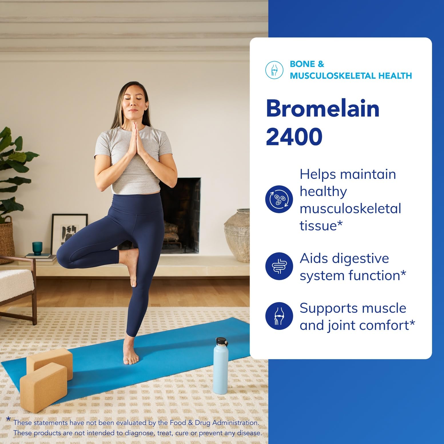 Bromelain 2400 capsules packaging showcases high potency enzyme support.