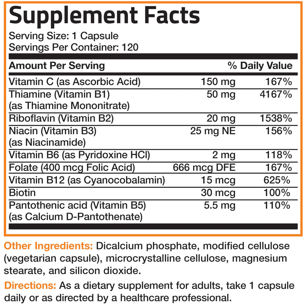 Bronson B-Complex daily use scene suggesting nervous system support reminder