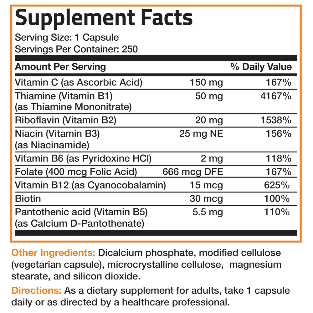 Bronson B-Complex vitamin C boost near bottle