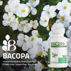 Bronson Bacopa packaging box with branding and cGMP cues.