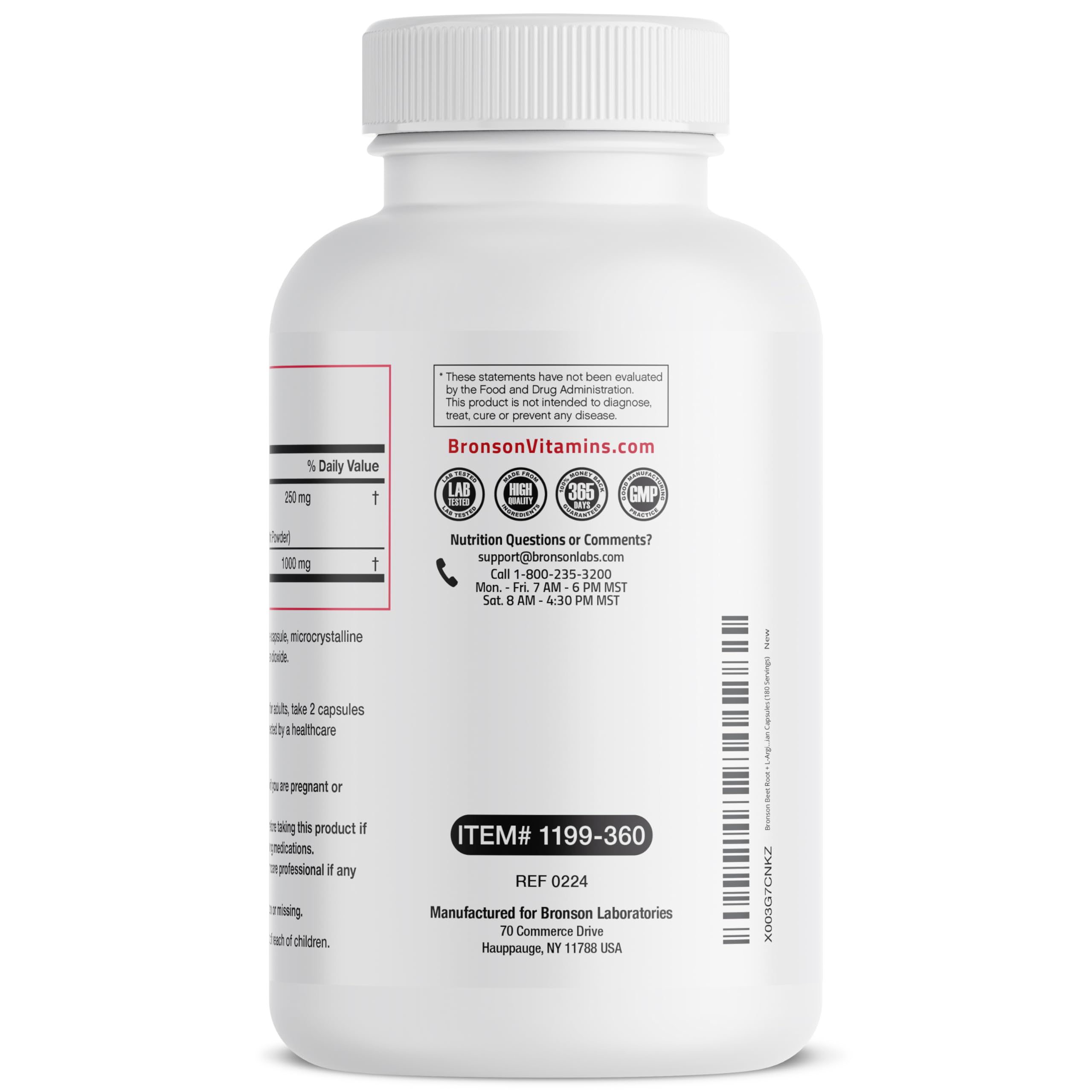 Bronson packaging with clean label reflecting quality and transparency