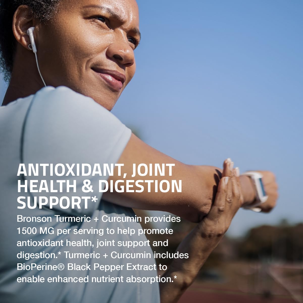 Bronson Bioperine absorption-boost capsules for improved meal absorption.