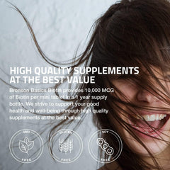 Bronson Biotin hair, skin, nails focus for natural glow