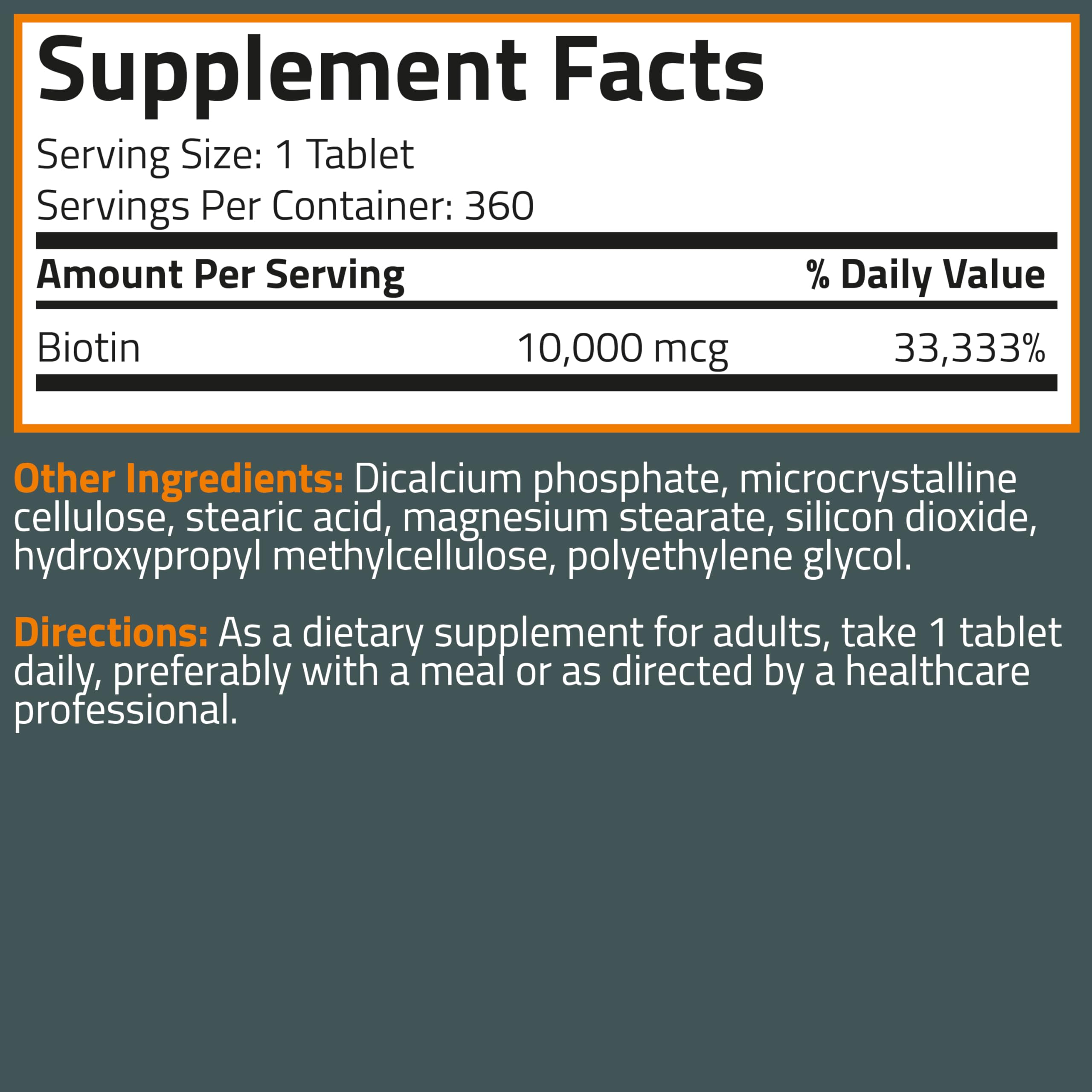 Bronson Biotin trusted since 1960 brand heritage