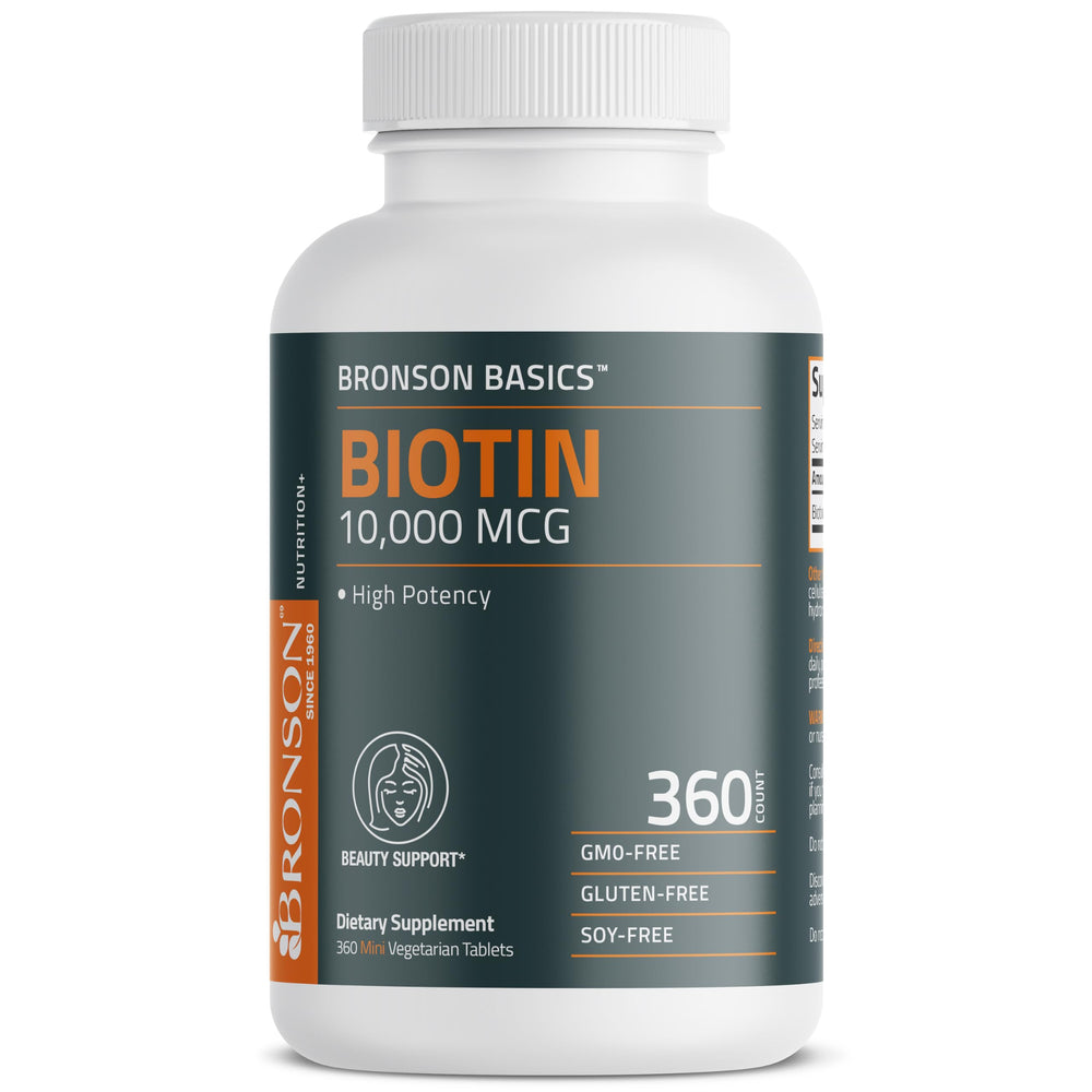Bronson Biotin vegetarian formula suitable for plant-based diets