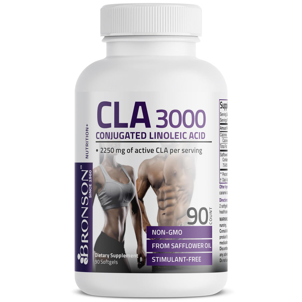 Bronson CLA 3000 capsule pour illustrating easy daily dosing