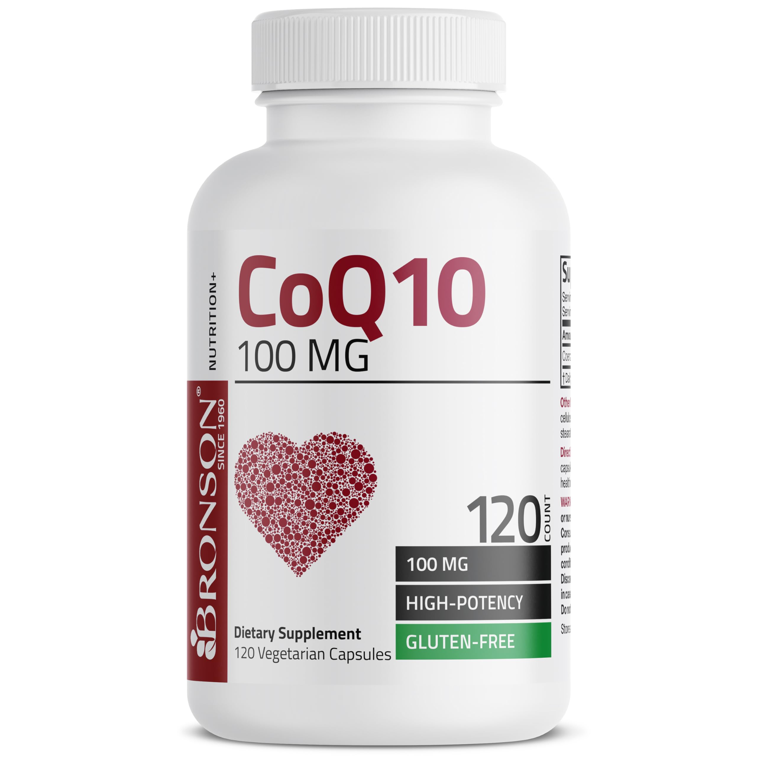 Bronson CoQ10 product shown with New York facility branding