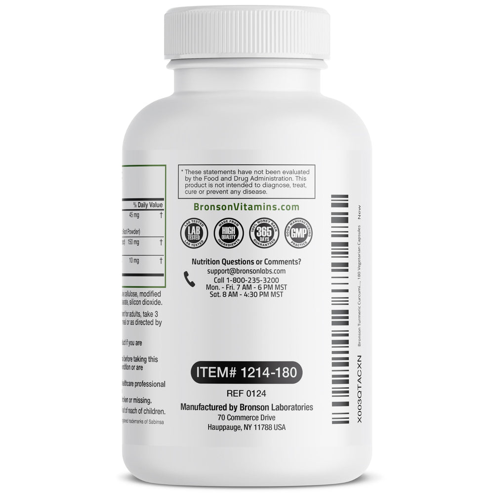 Bronson digestive-support capsules ready for daily use with meals.