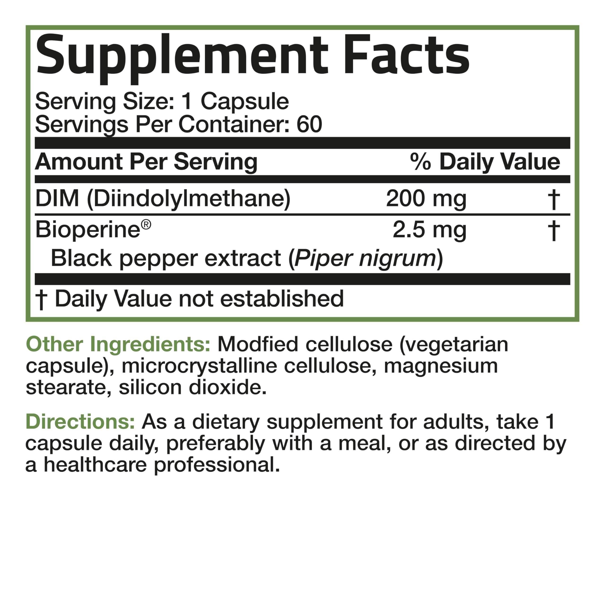 Bronson DIM capsules ready for daily use in routine.