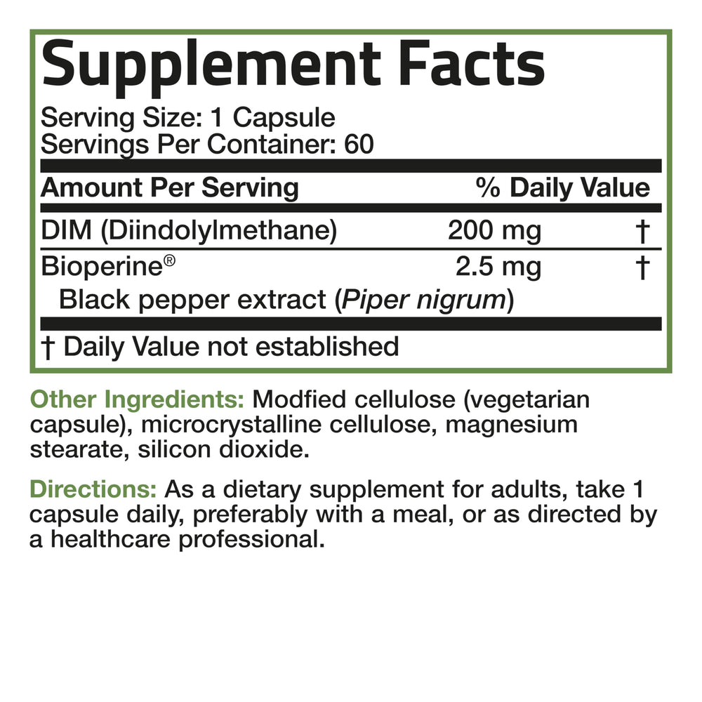 Bronson DIM capsules ready for daily use in routine.