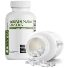 Bronson Korean Panax Ginseng serving size image for daily use guidance.