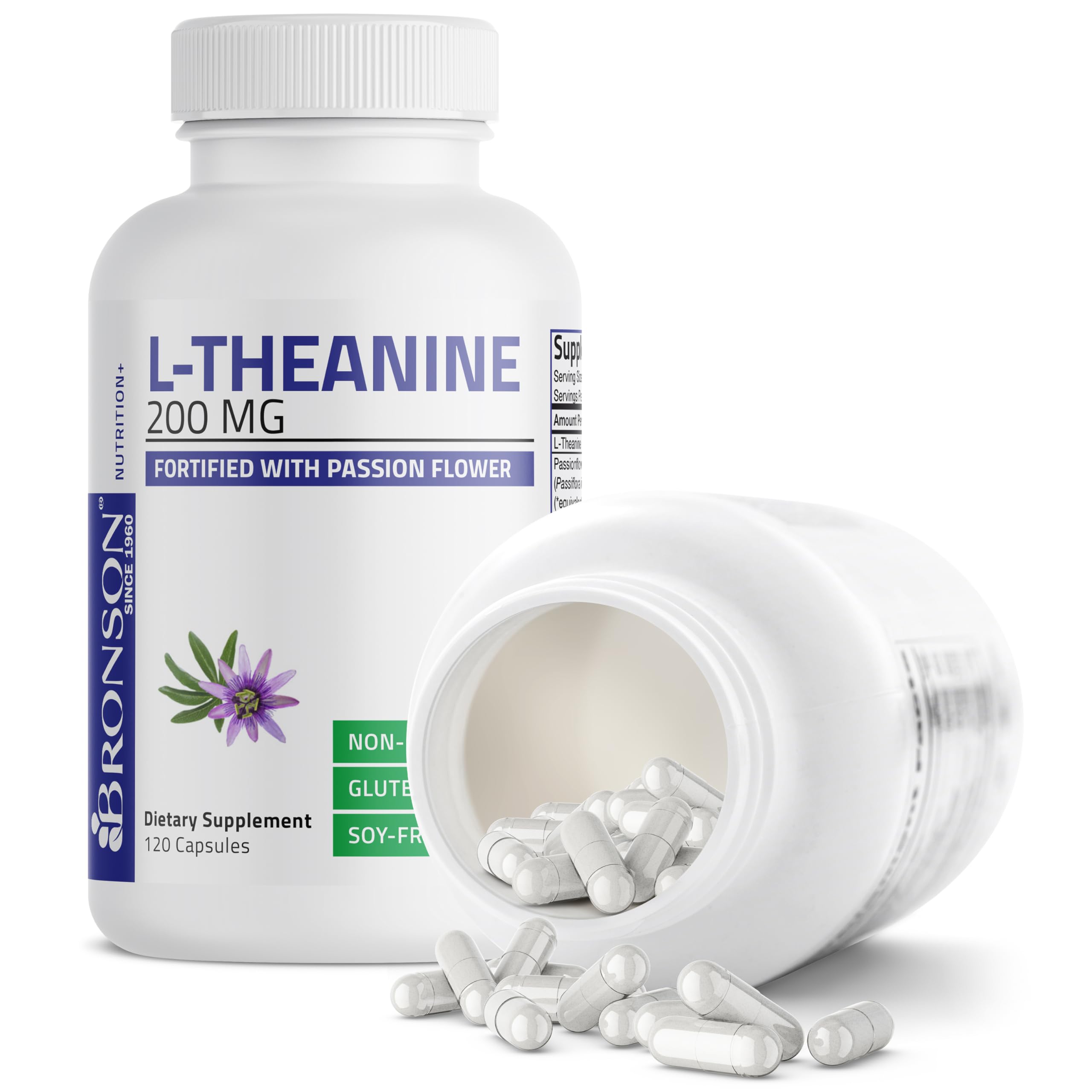 Bronson L-Theanine front-pack shot emphasizes quality