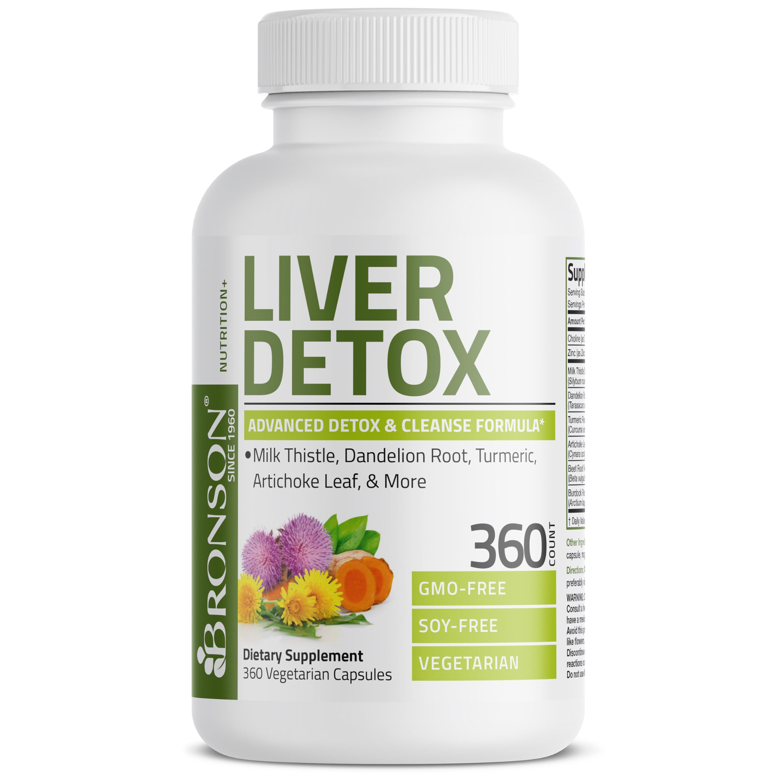 Bronson Liver Detox artichoke leaf for digestive wellness