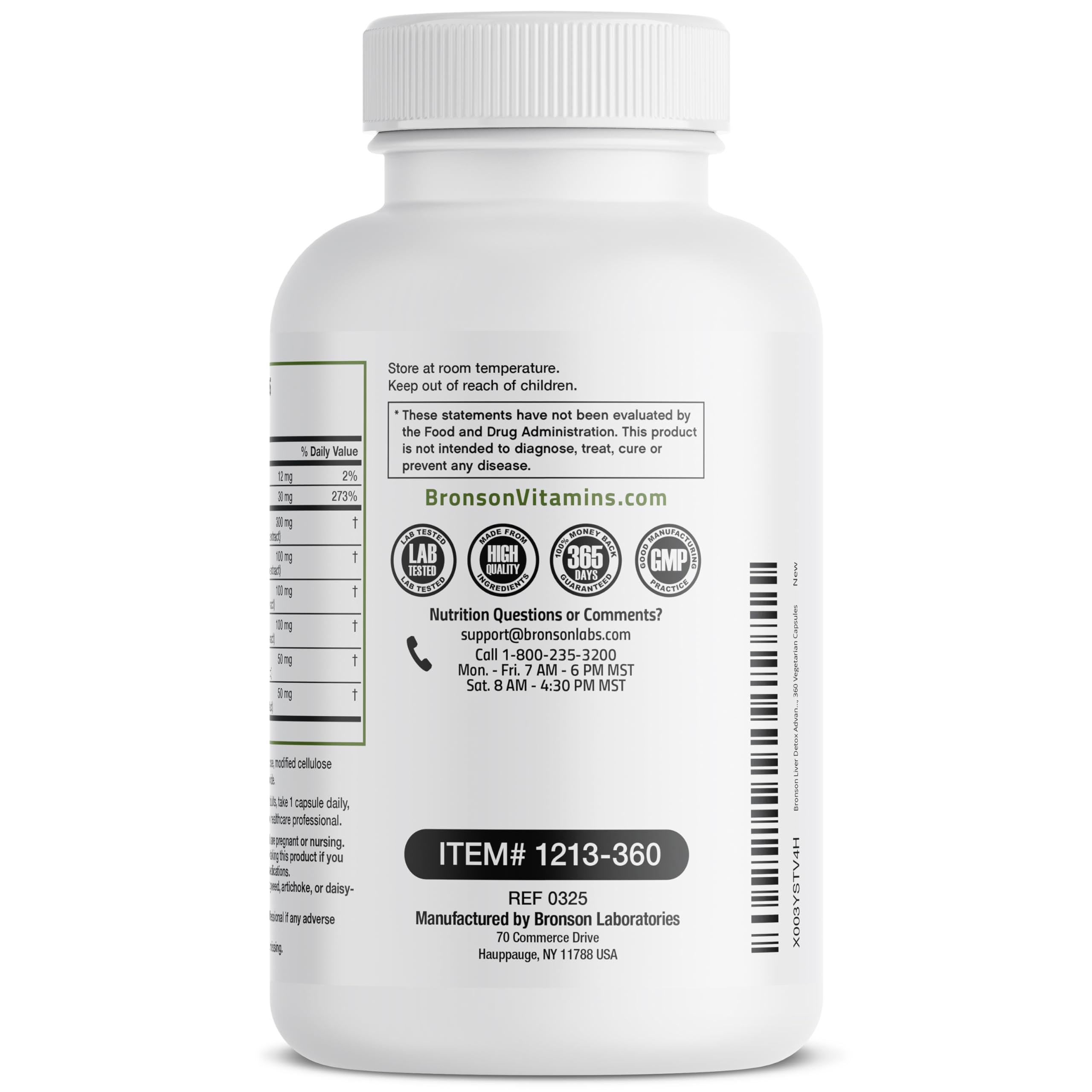 Bronson Liver Detox cGMP facility in New York for quality production