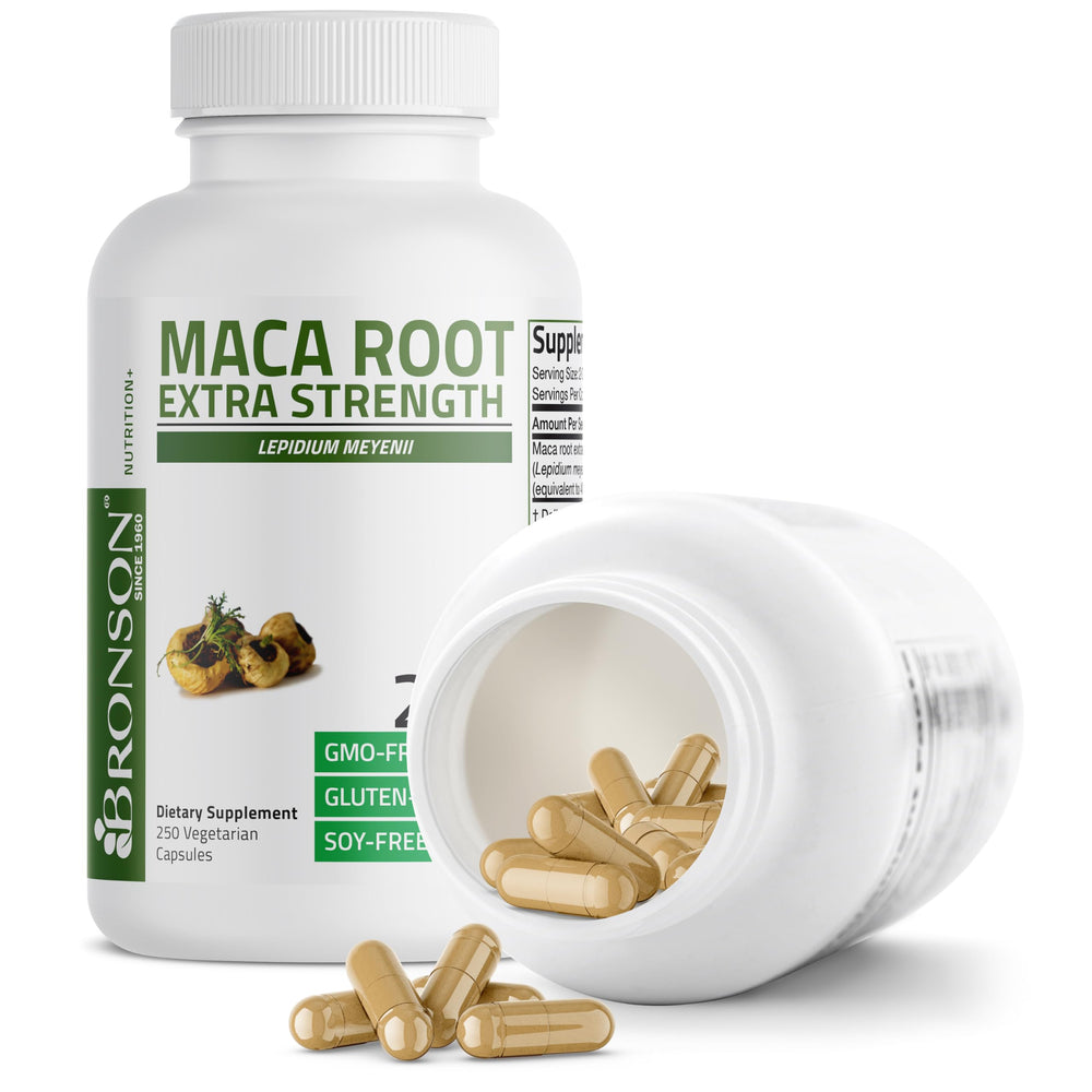 Bronson Maca Root Extra Lepidium Meyenii ingredient panel close-up