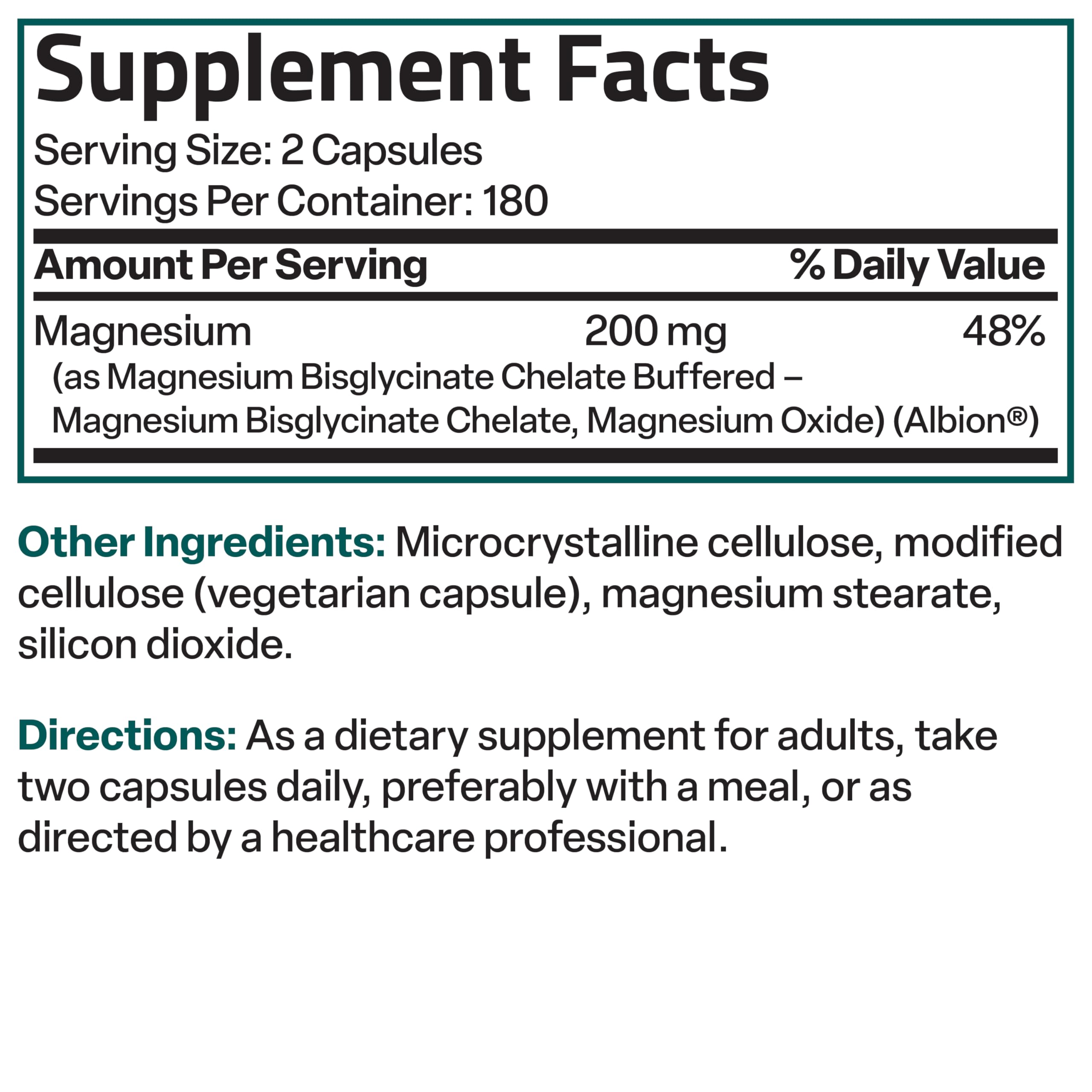 Bronson Magnesium Glycinate bottle packaging ready for daily use.