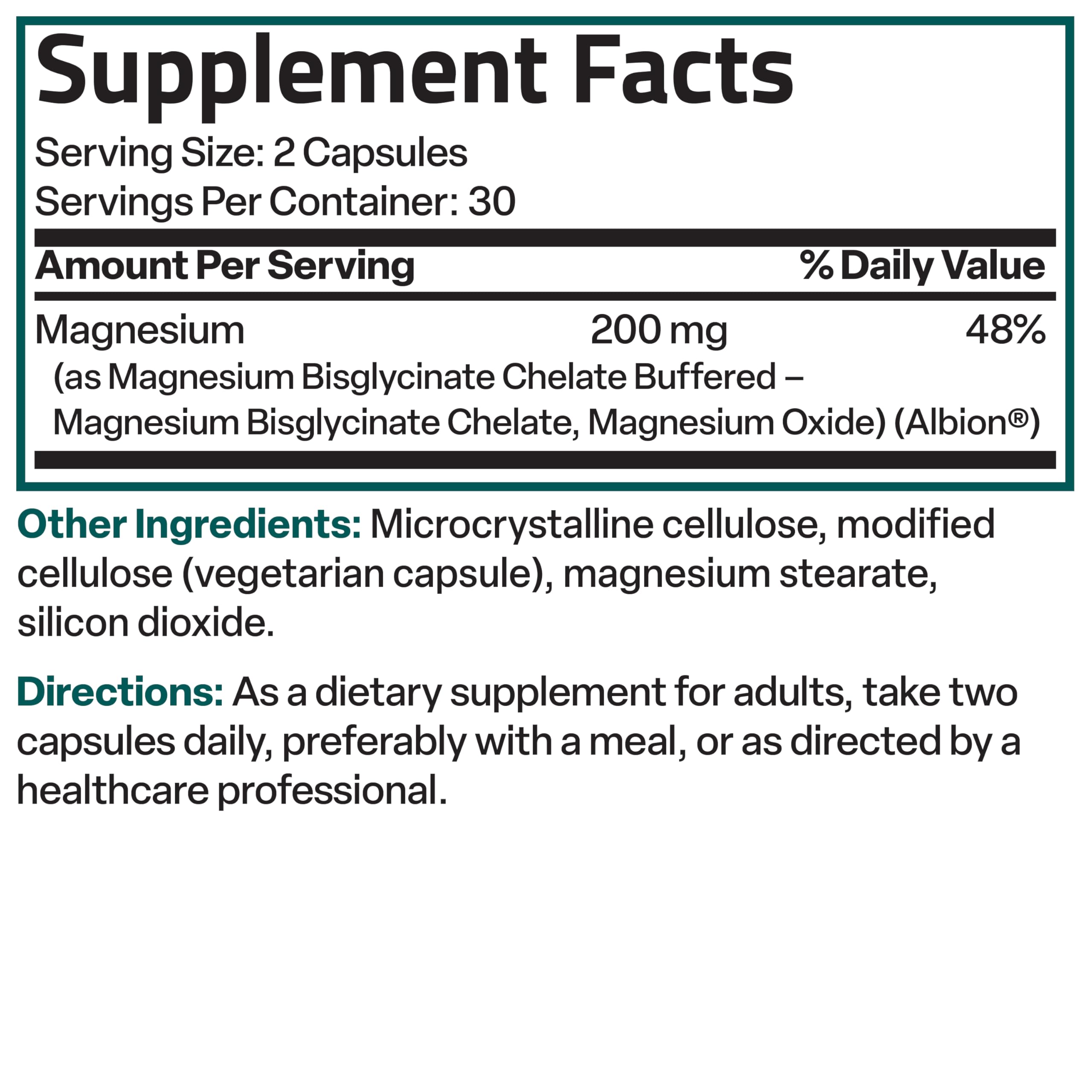 Bronson Magnesium Glycinate soy-free formula supporting sensitive diets.