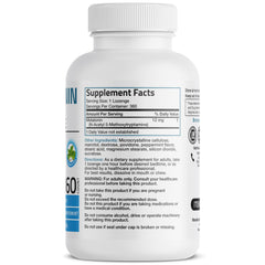 Bronson Melatonin 12mg peppermint lozenge close-up highlighting refreshing flavor and fast dissolution.