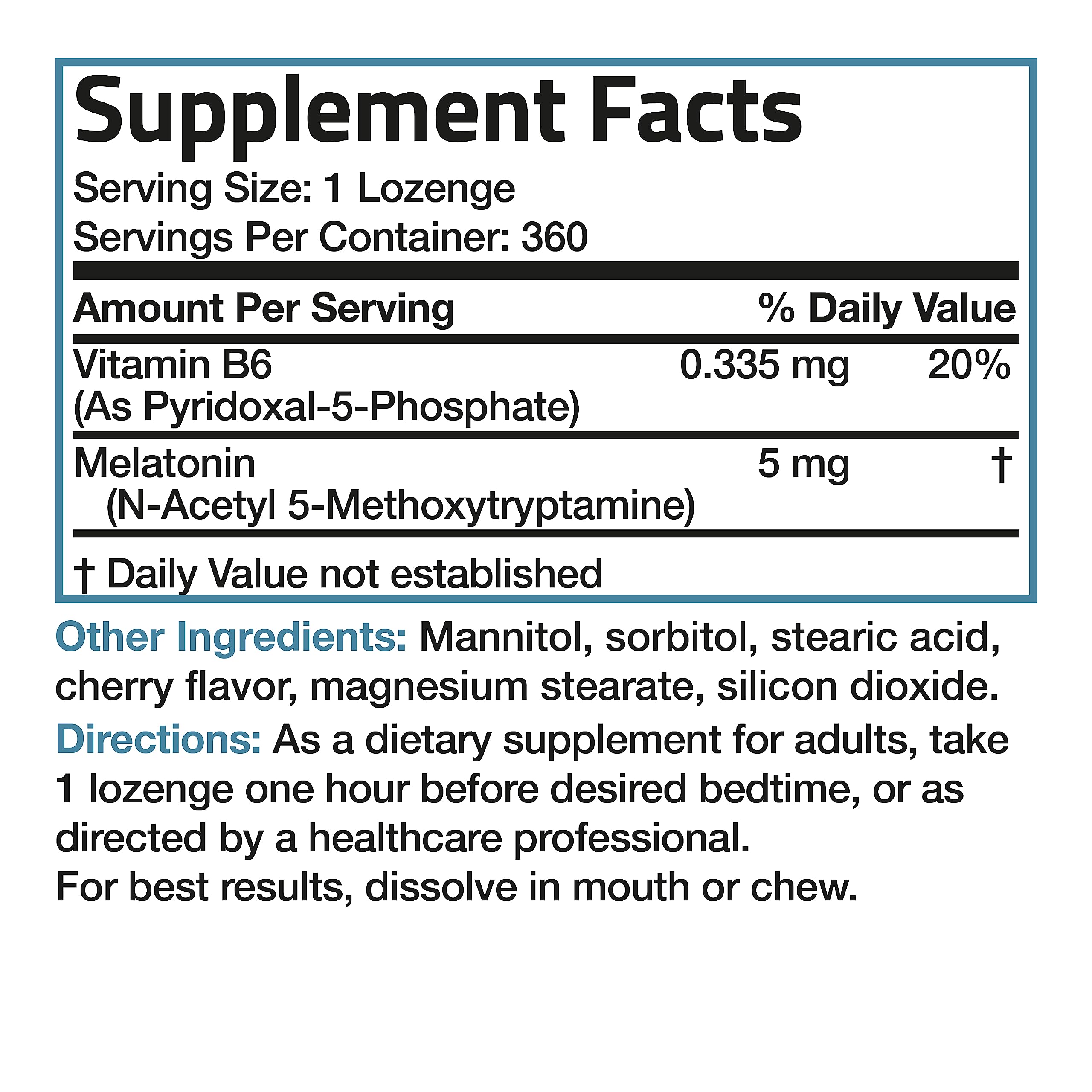 Bronson 360 vegetarian chewable lozenges packaging