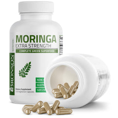 Bronson Moringa lab testing seal indicating quality assurance.