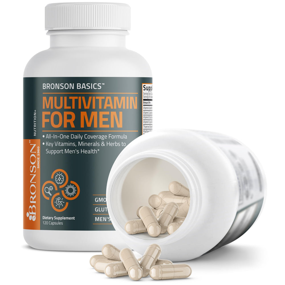 Bronson Multivitamin for Men in gym bag supporting an active lifestyle