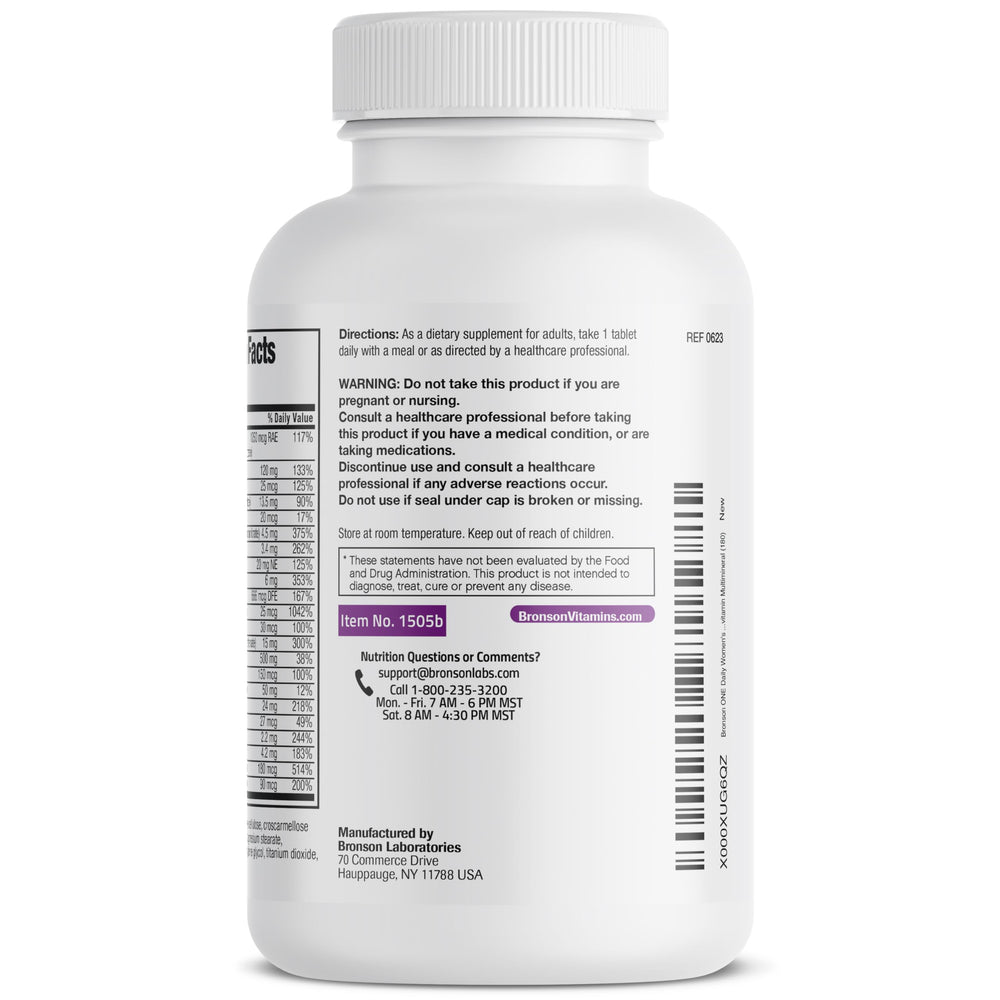 Bronson ONE Daily tablet in hand highlights portable wellness.
