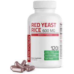 Bronson Red Yeast Rice capsules for daily wellness support