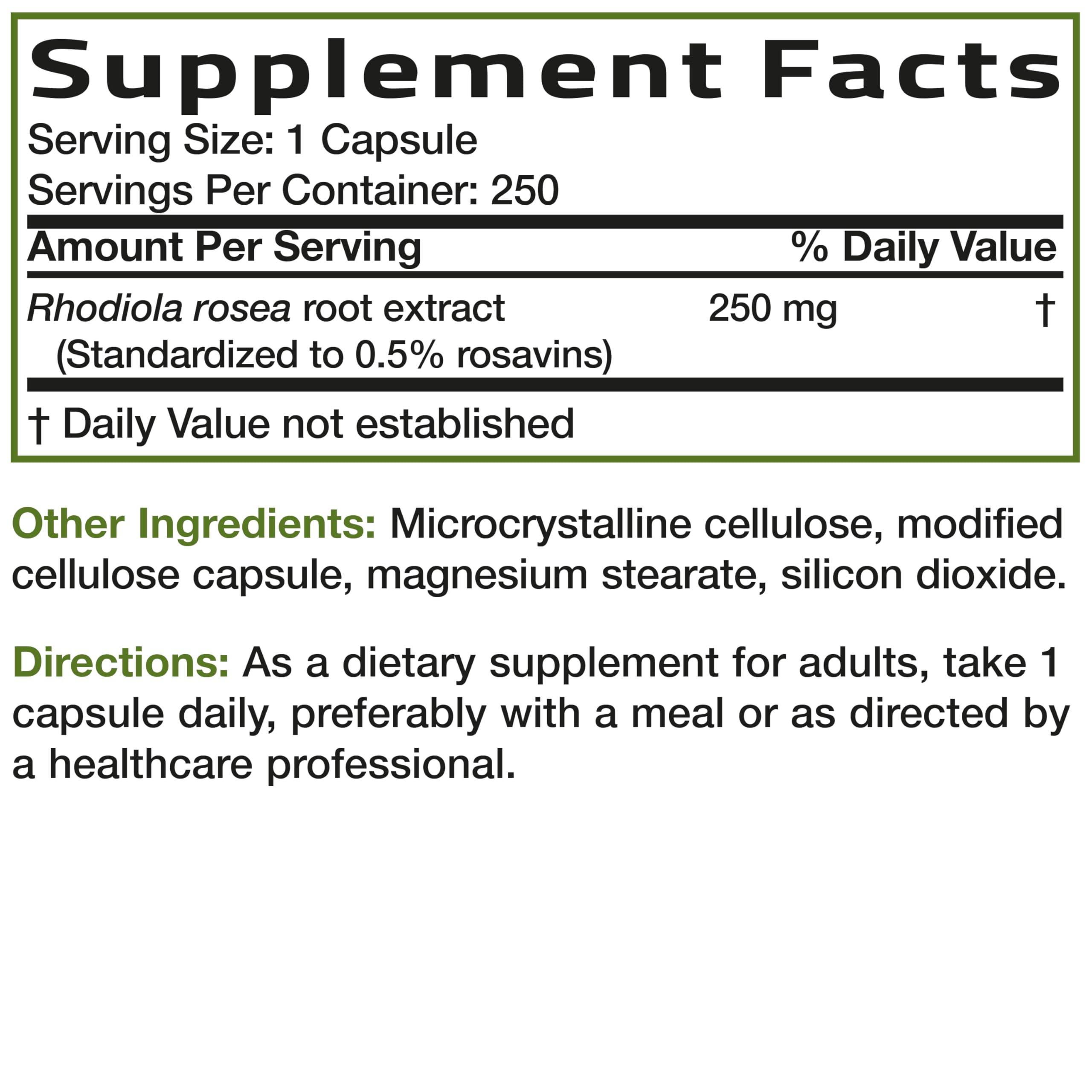 Bronson Rhodiola Rosea capsules in hand suggesting convenient, on-the-go support.