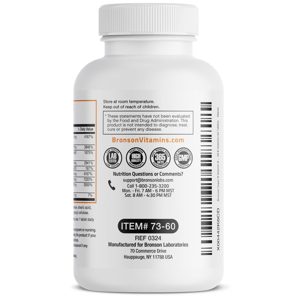 Bronson Super B Complex in daily routine supports steady energy.