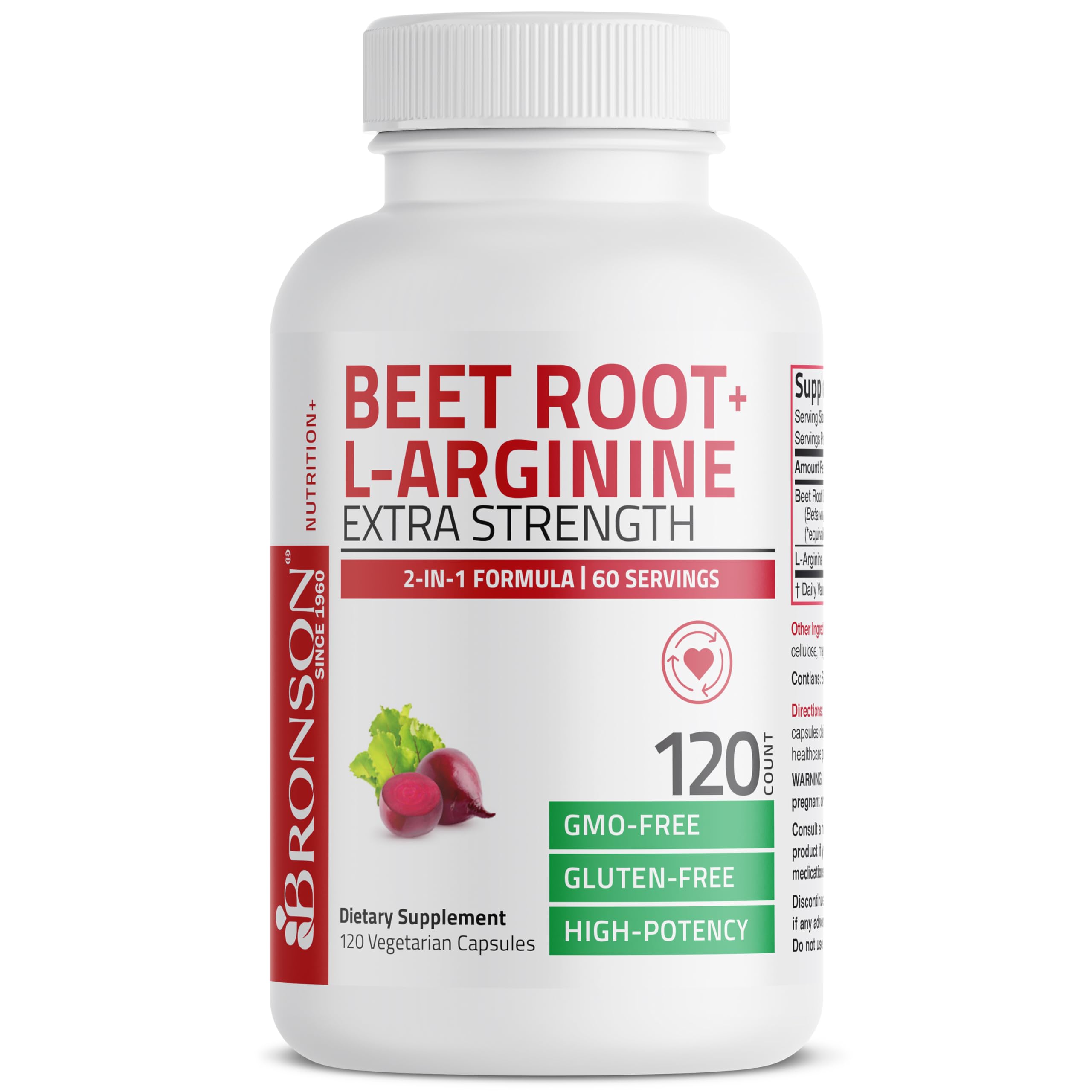 Bronson vegan, non-GMO capsules on bottle for plant-based lifestyle