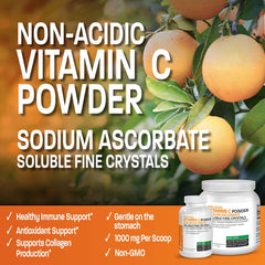 Bronson vitamin C powder scoop for precise daily servings.
