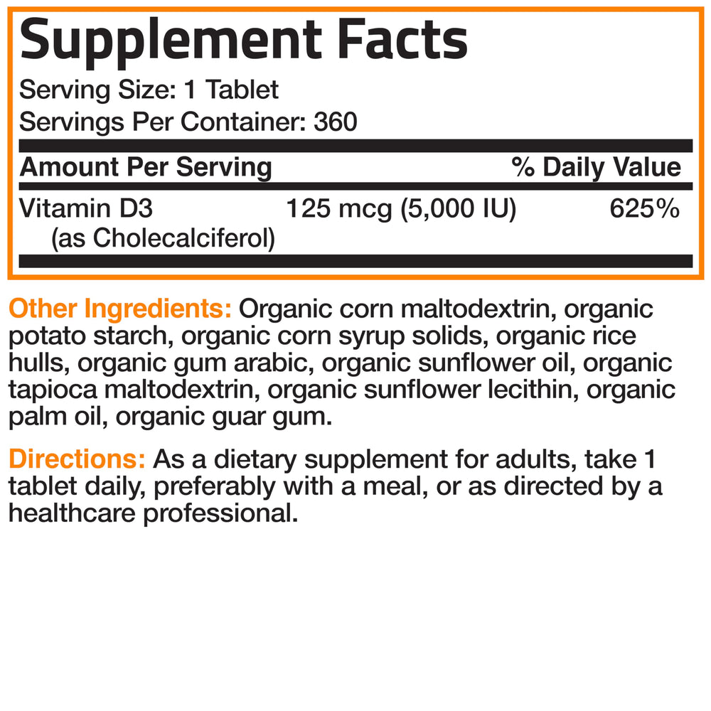 Bronson Vitamin D3 5000 IU daily-use scene with morning routine.