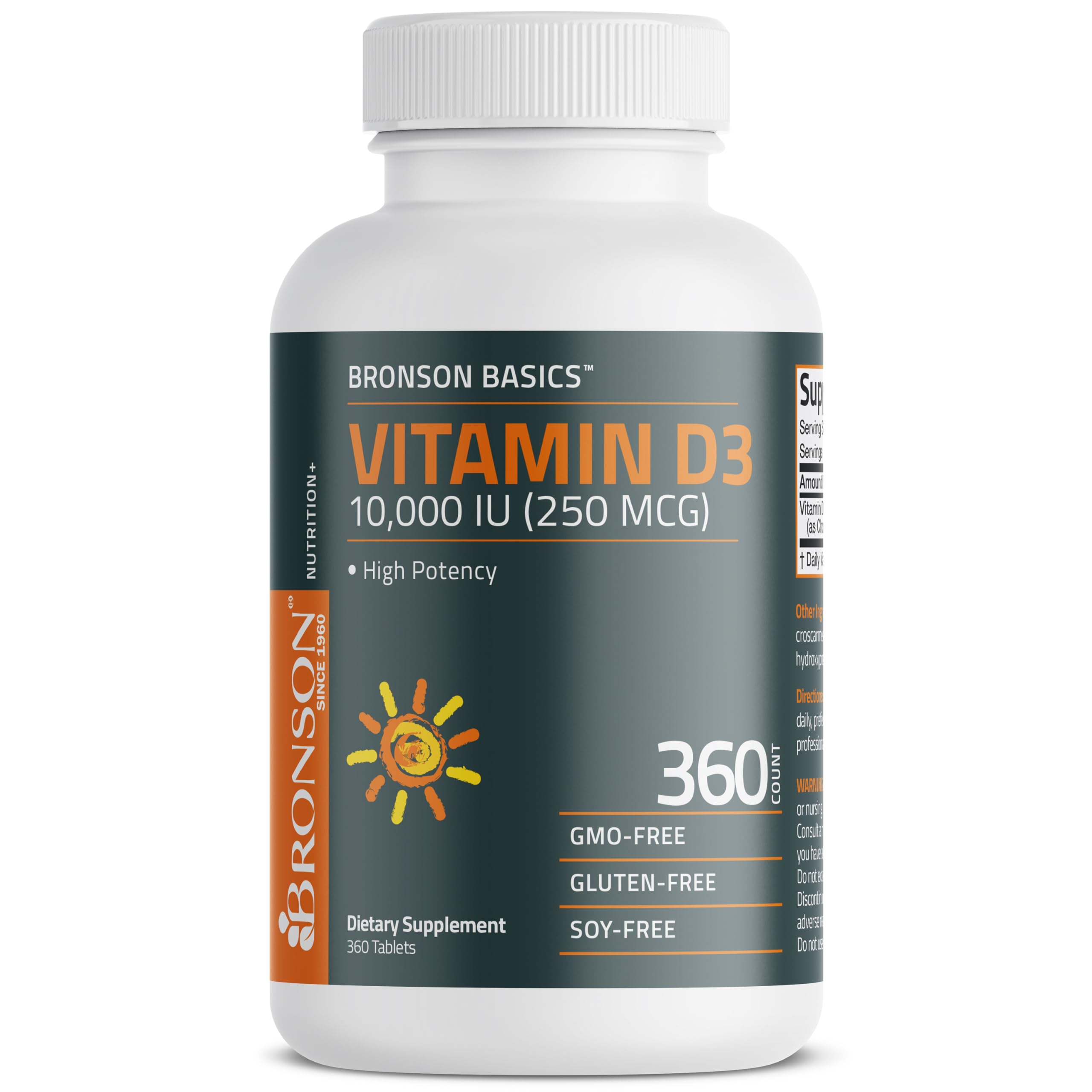 Bronson Vitamin D3 cGMP production image emphasizing purity