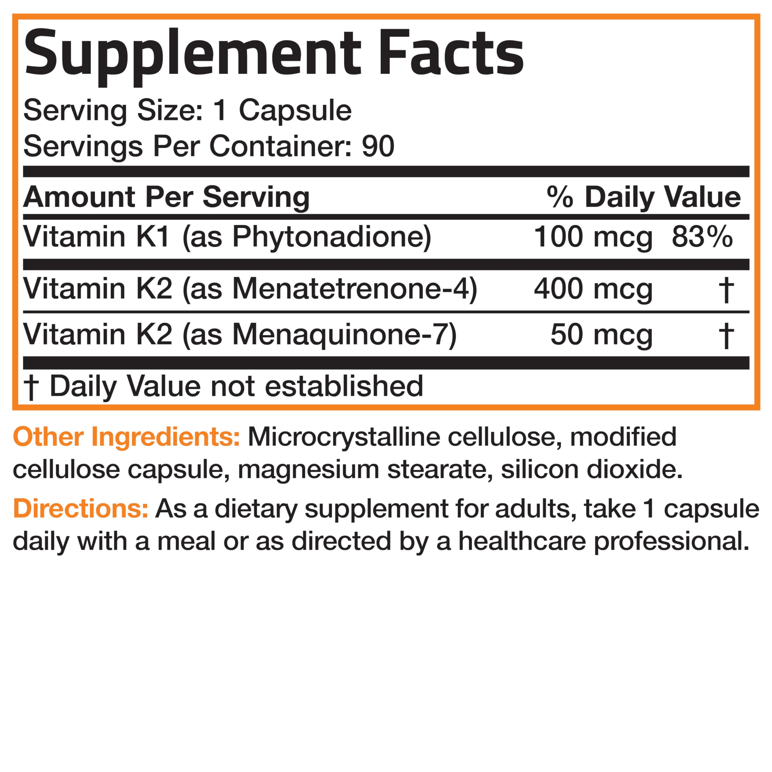 Bronson Vitamin K Triple Play packaging on a desk suggesting a trusted daily routine