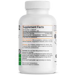 Bronson Vitamin K2 MK-7 capsules in a 120-count bottle for daily use.