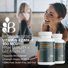 Bronson bottle 360-tablet packaging shows long-term value for daily MK-7