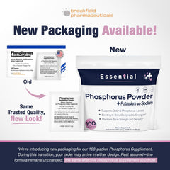Brookfield Phosphorus 100 packets box for on-the-go hydration and daily minerals.