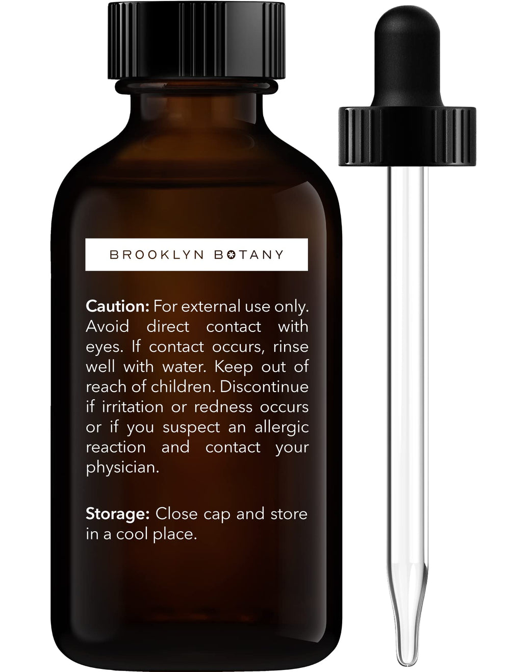 Brooklyn Botany bergamot essential oil in amber glass protects potency and freshness.