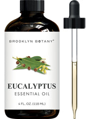 Brooklyn Botany Eucalyptus oil bottle with dropper for precise diffuser use