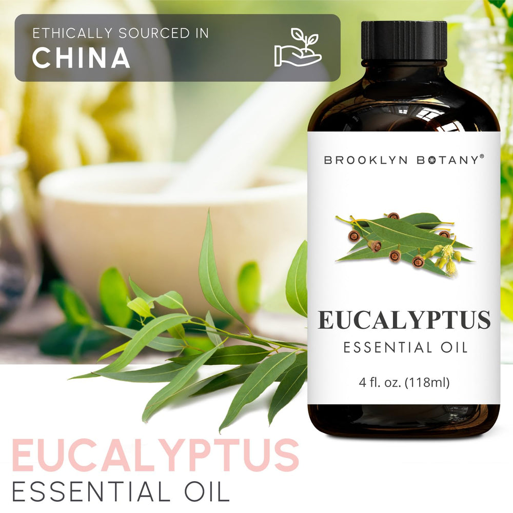 Brooklyn Botany Eucalyptus oil bottled in the USA, ready for use